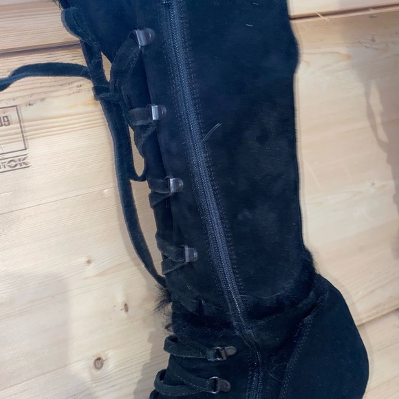 Coach suede tall heeled boots - Picture 3 of 12